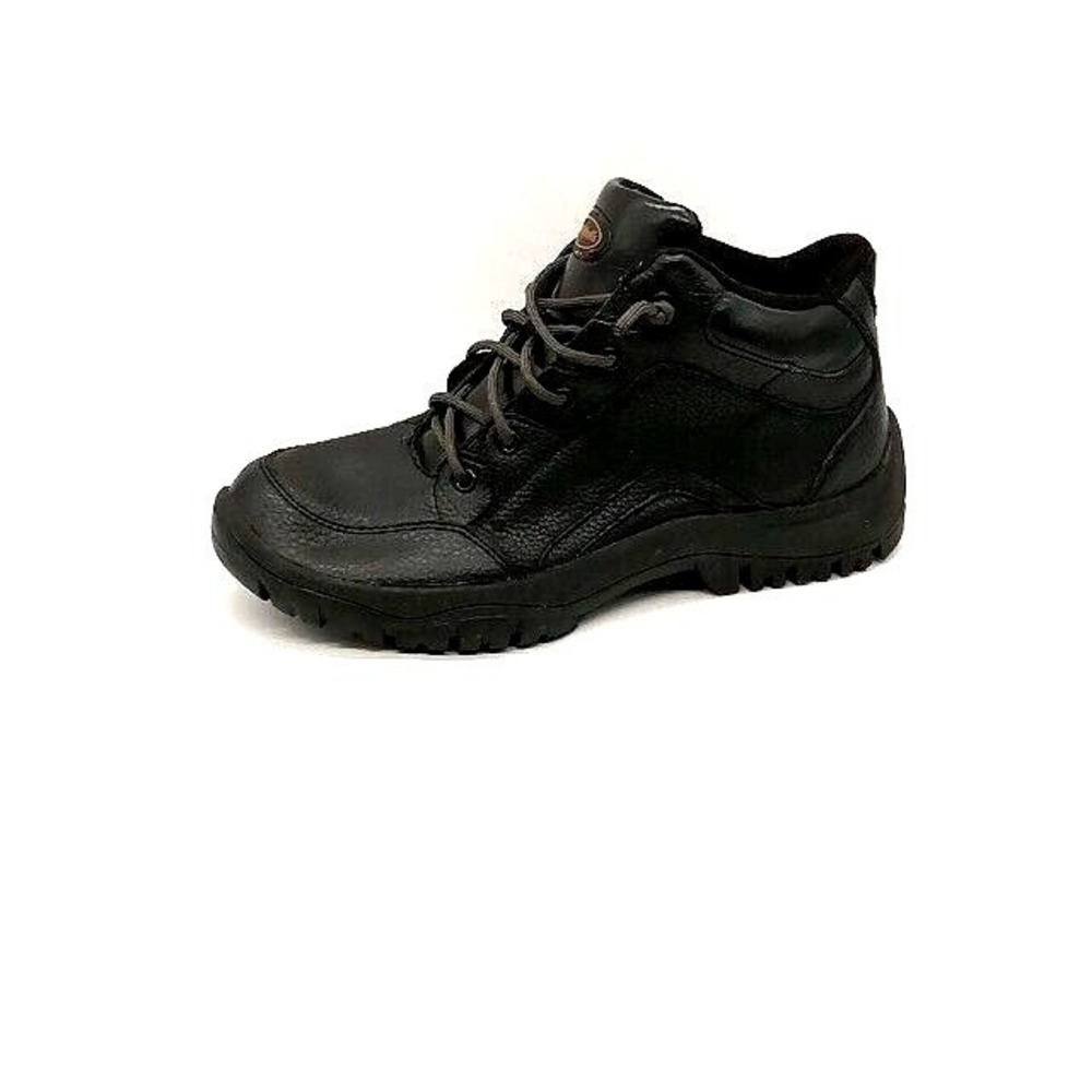 Dr. Scholl's Shoes Mens Climber Black 10 WW Leather Sneakers Athletic Mid Top